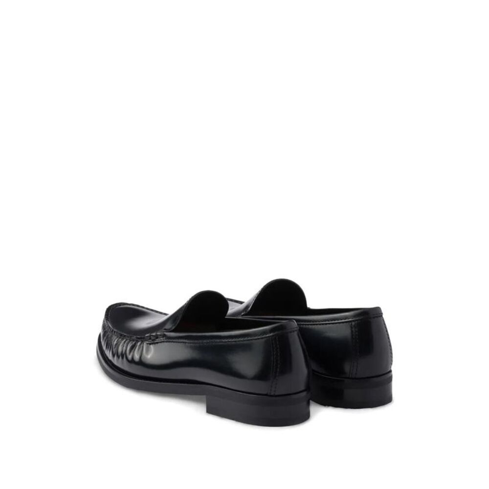 Prada Men Brushed Leather Loafers - Picture 7 of 7